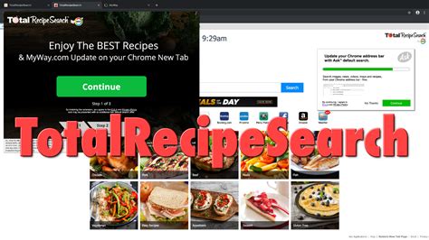 totalrecipesearch|total recipe search toolbar.